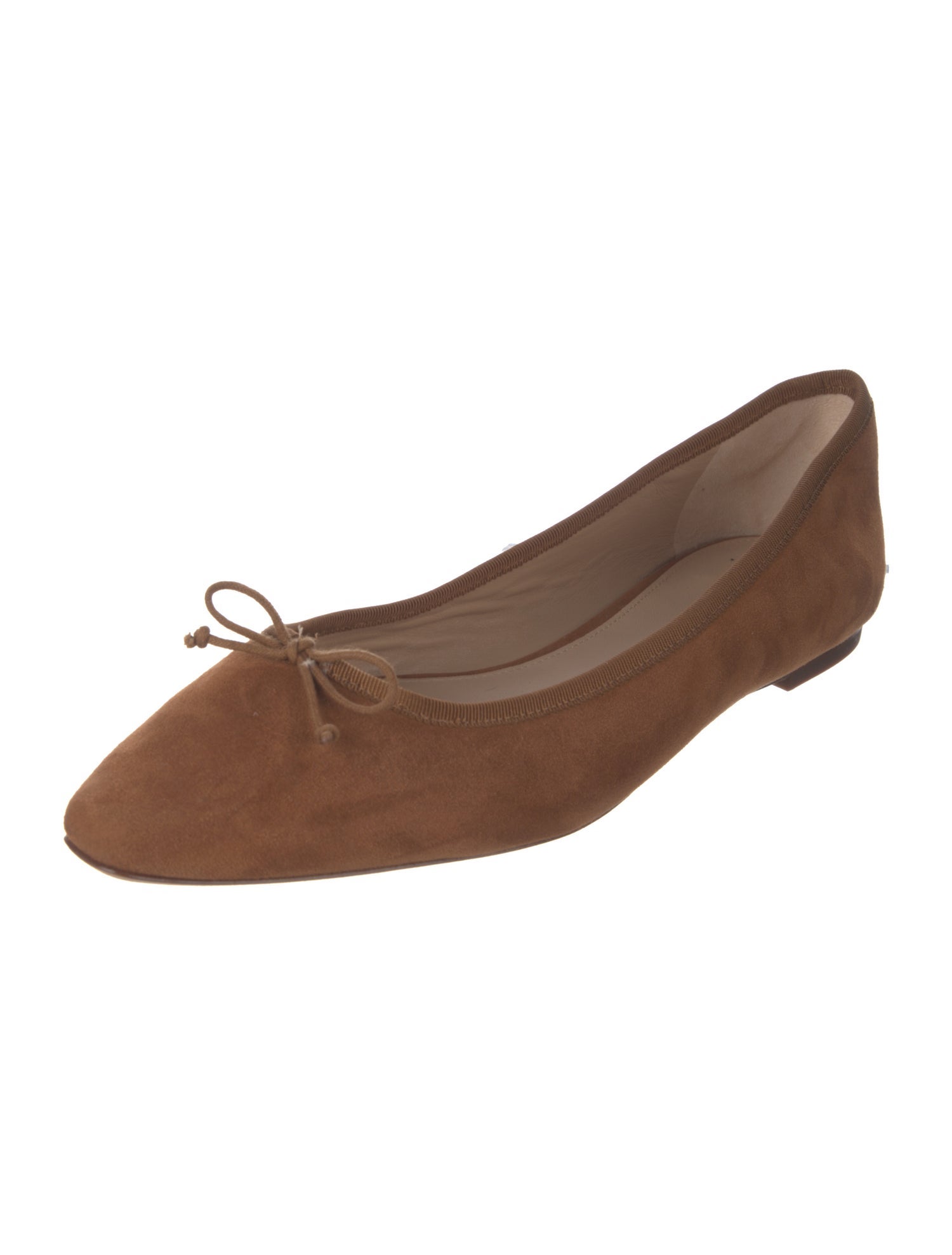Veronica Beard Suede Bow Accents Ballet Flats