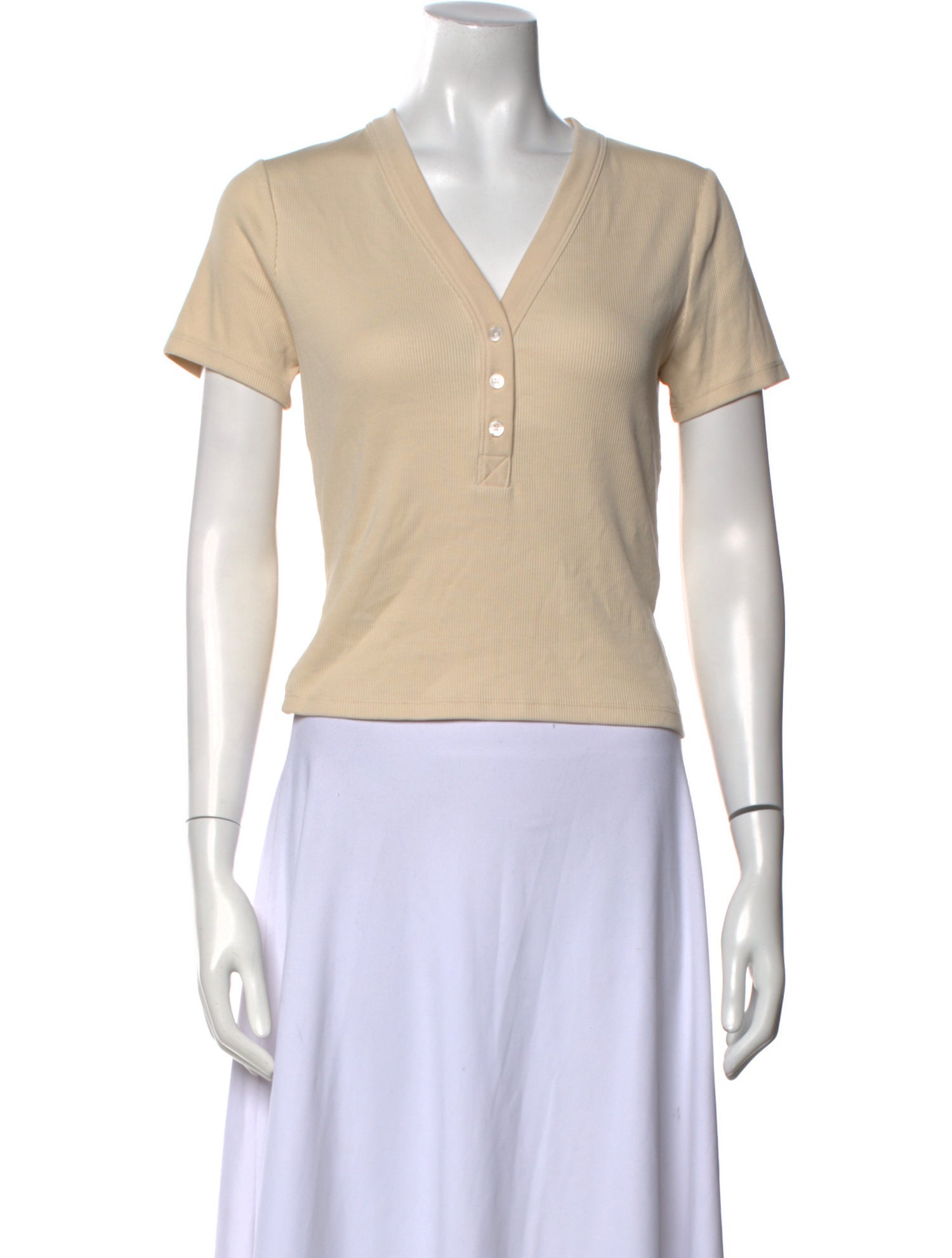 Veronica Beard V-Neck Short Sleeve Polo w/ Tags