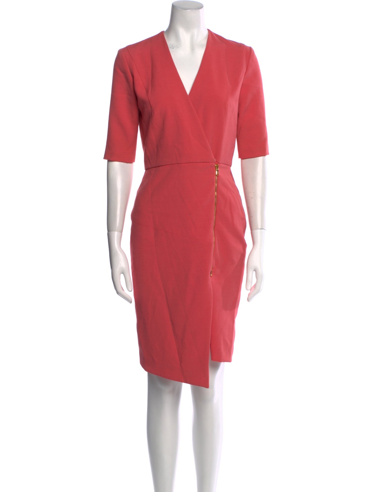 Veronica Beard V-Neck Knee-Length Dress