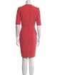 Veronica Beard V-Neck Knee-Length Dress