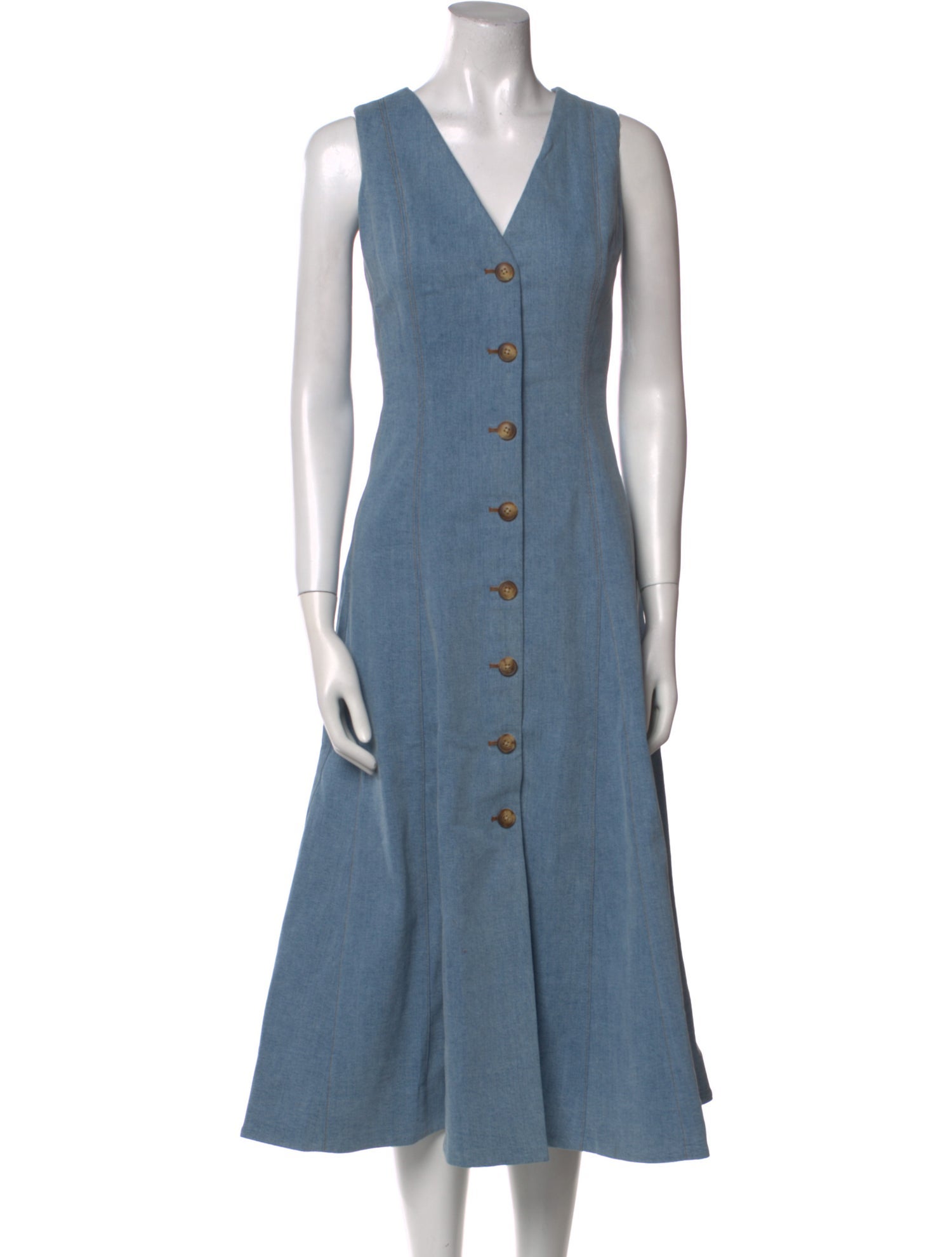 Veronica Beard V-Neck Long Dress