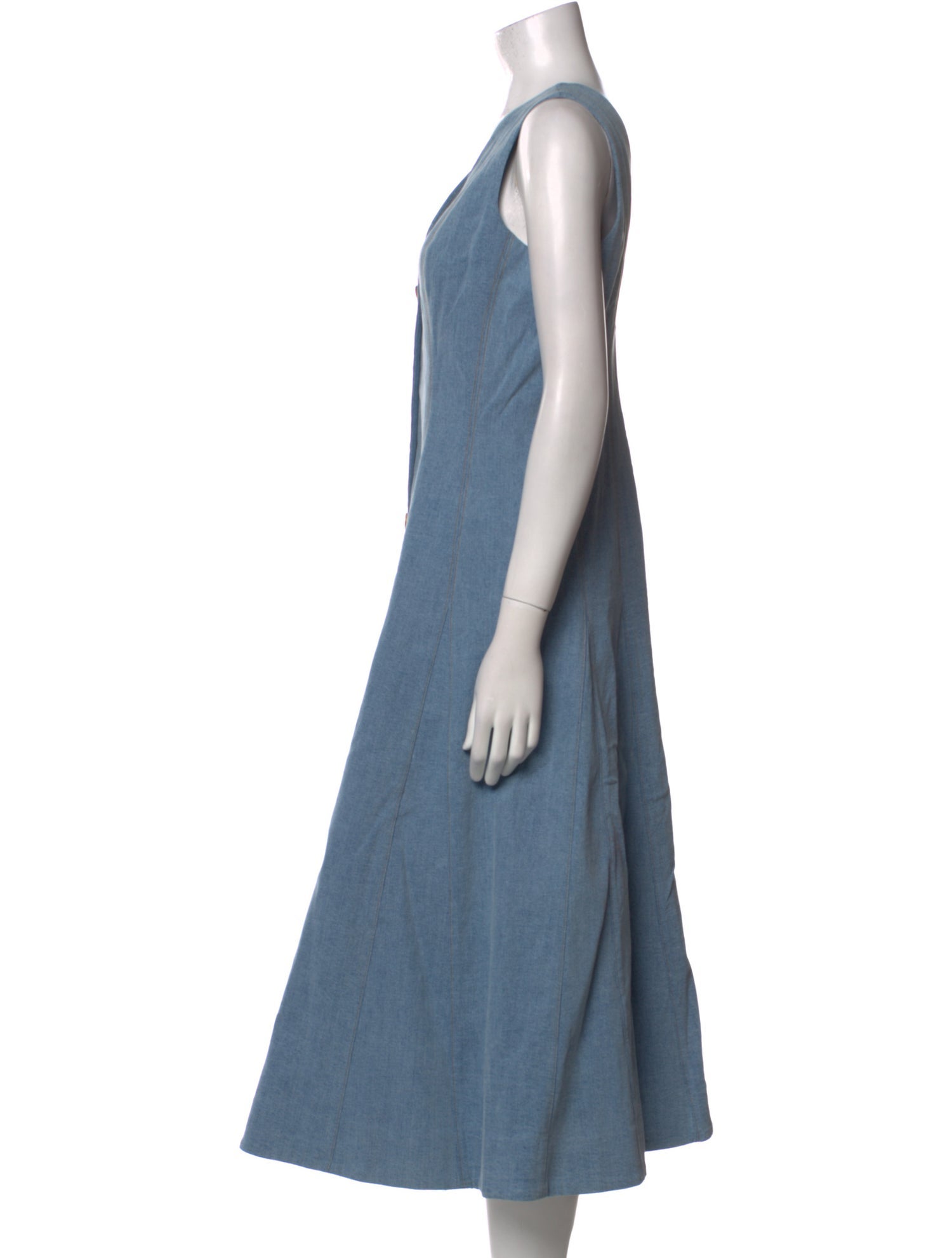 Veronica Beard V-Neck Long Dress