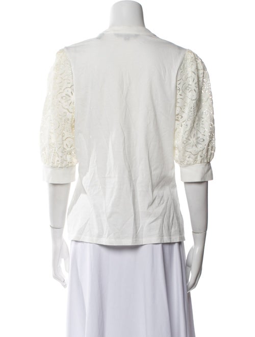 Veronica Beard Three-Quarter Sleeve Button-Up Top