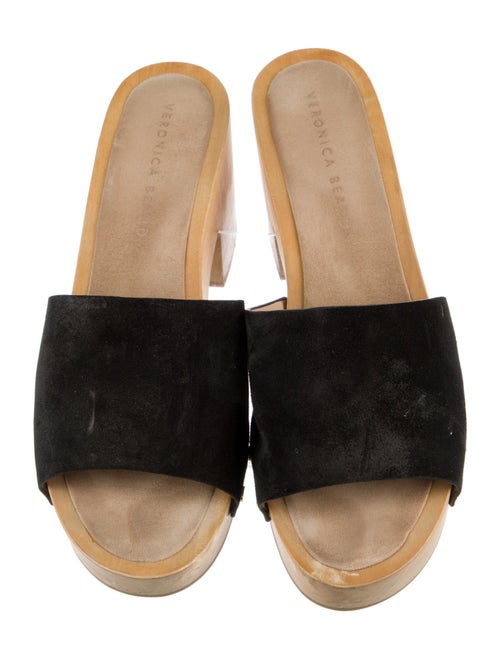 Veronica Beard Suede Studded Accents Slides