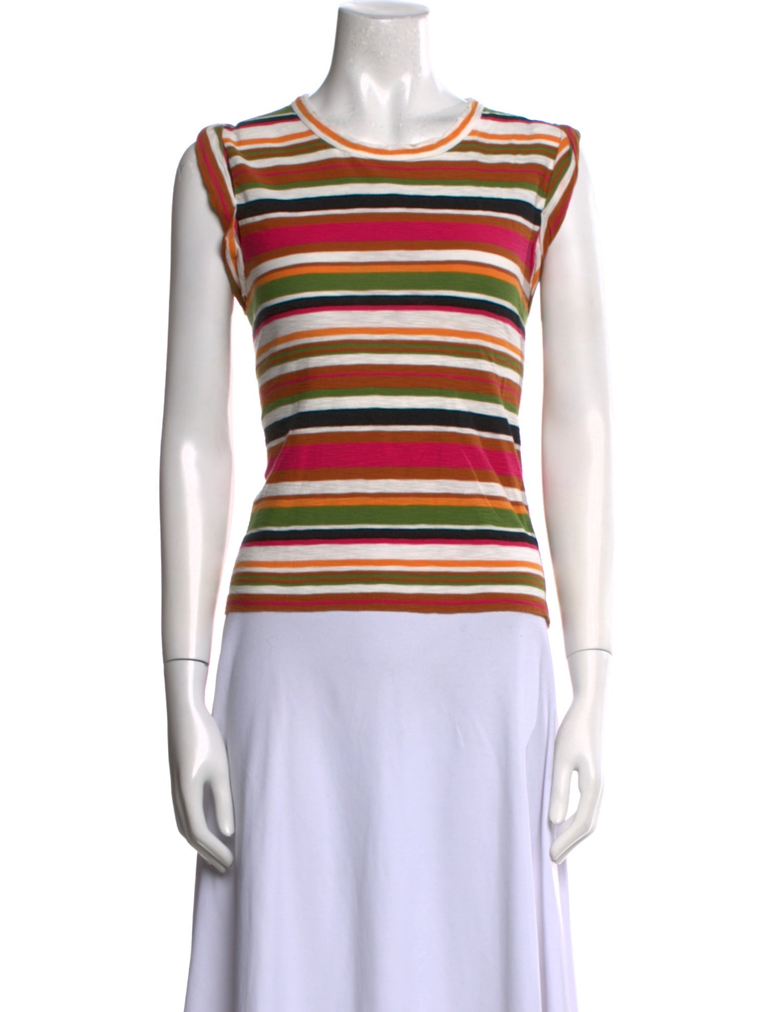Veronica Beard Striped Crew Neck T-Shirt