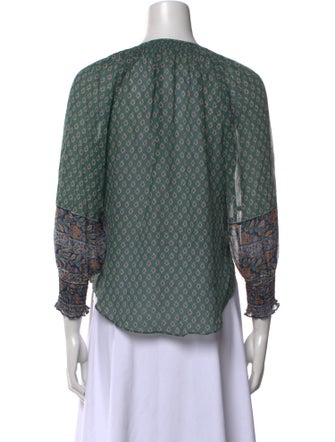 Veronica Beard Silk Printed Blouse