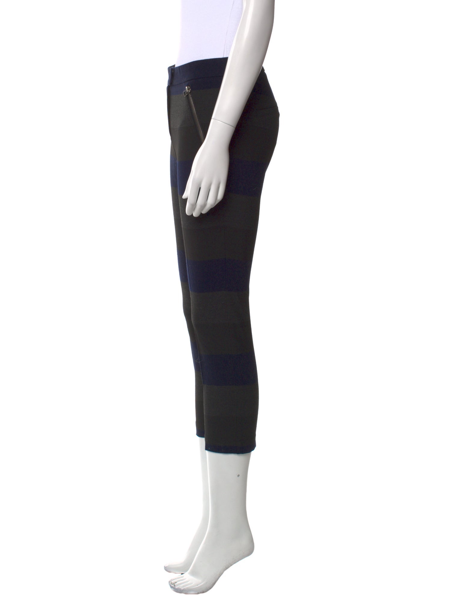 Veronica Beard Striped Straight Leg Pants