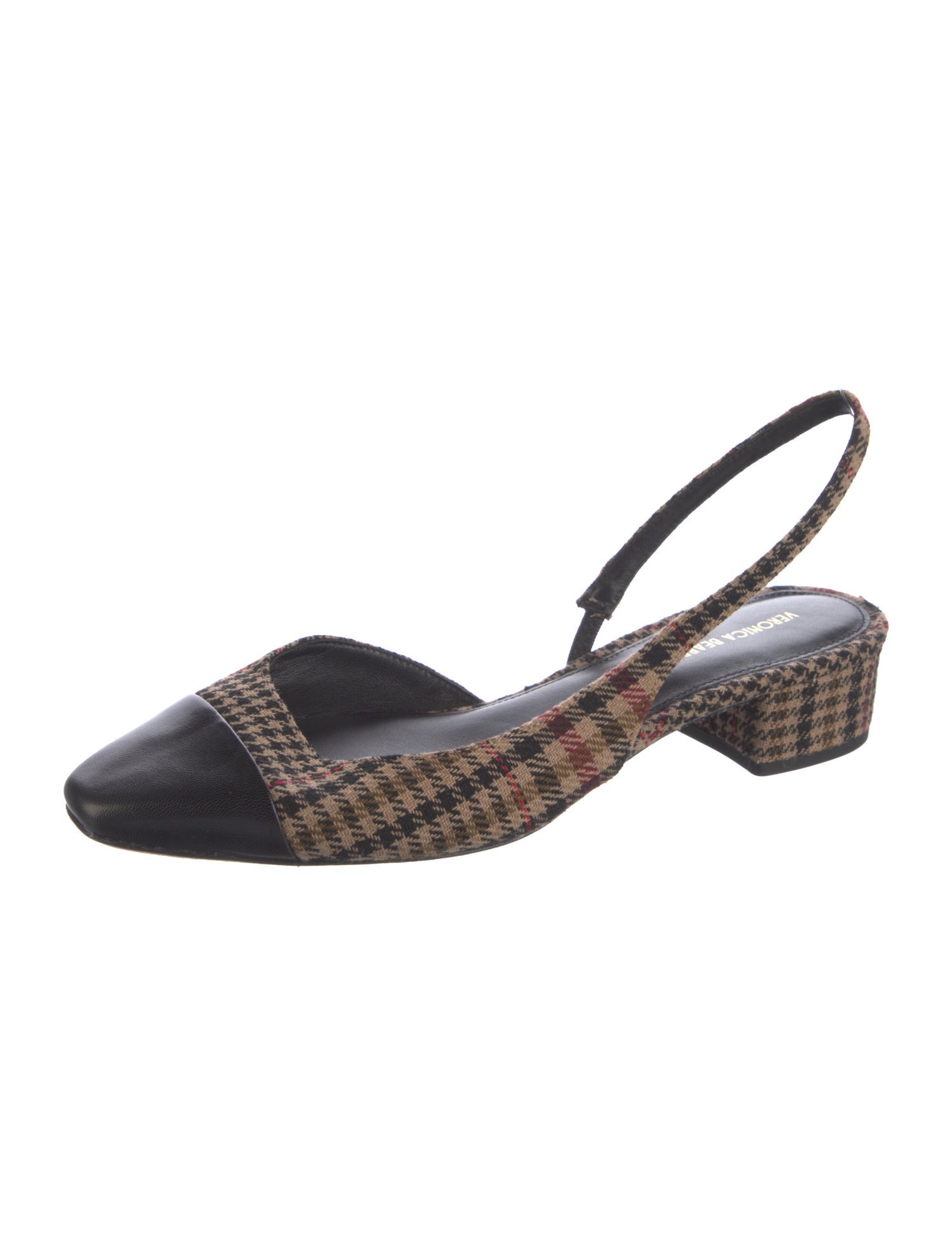 Veronica Beard Vintage Leather Slingback Pumps