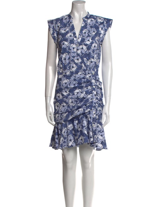 Veronica Beard Floral Print Knee-Length Dress