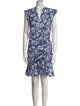 Veronica Beard Floral Print Knee-Length Dress