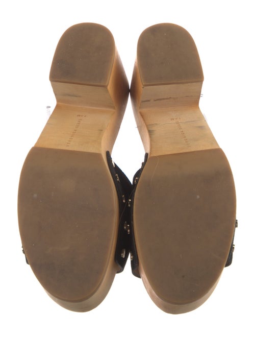 Veronica Beard Suede Studded Accents Slides