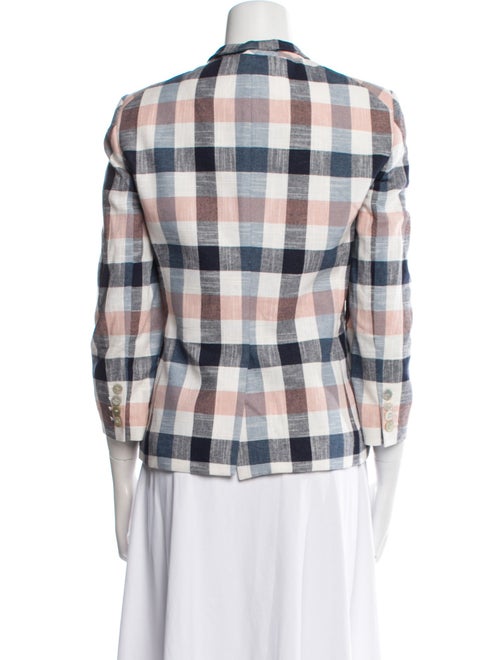 Veronica Beard Plaid Print Blazer