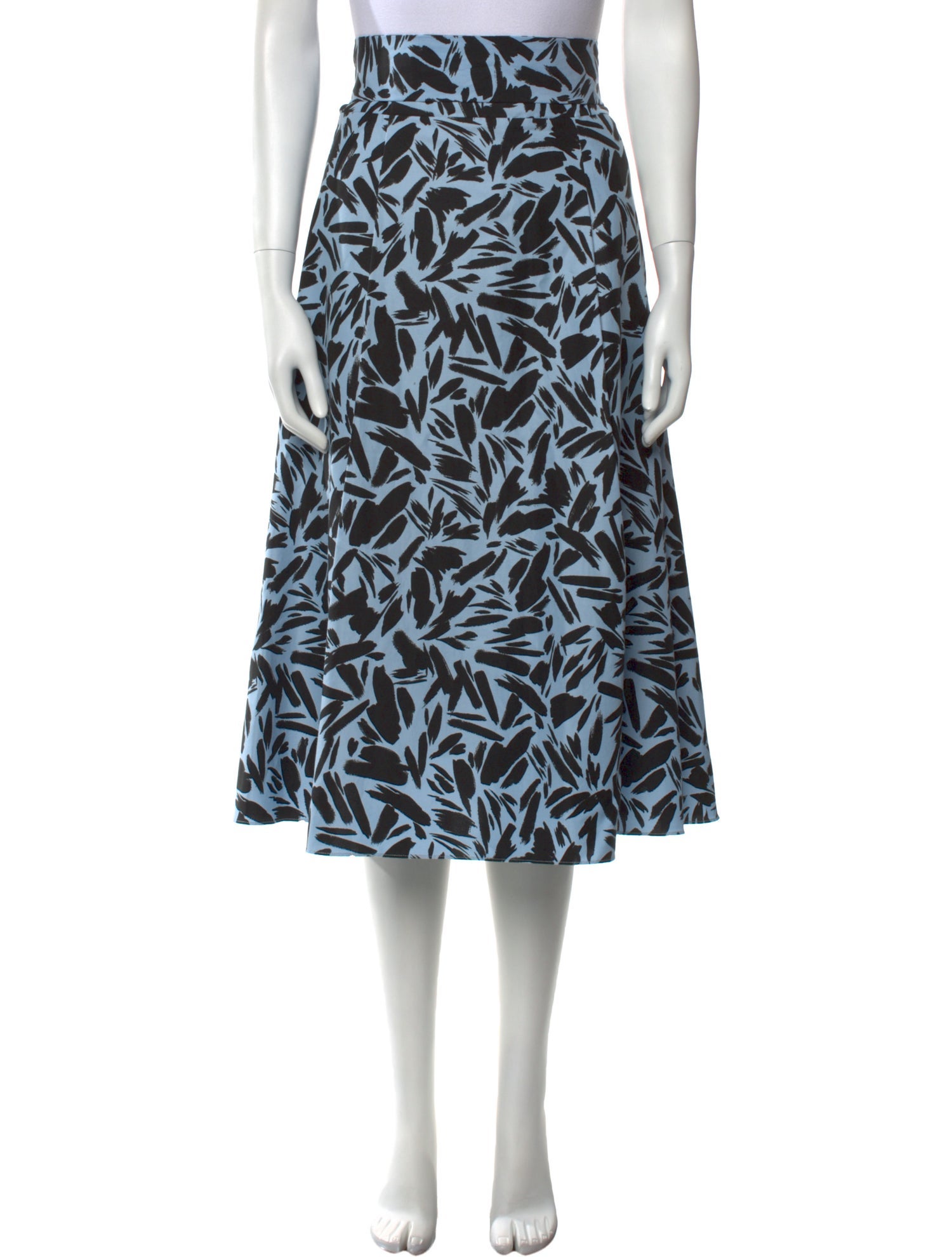 Veronica Beard Printed Midi Length Skirt