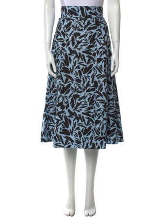 Veronica Beard Printed Midi Length Skirt