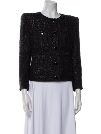 Veronica Beard Tweed Pattern Evening Jacket