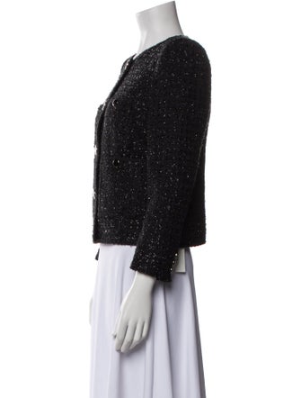 Veronica Beard Tweed Pattern Evening Jacket