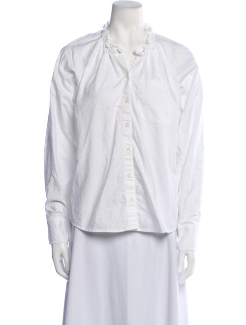 Veronica Beard Long Sleeve Button-Up Top