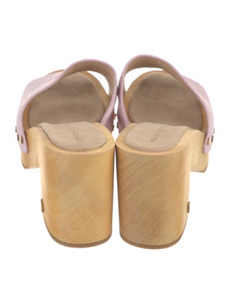 Veronica Beard Suede Printed Slides