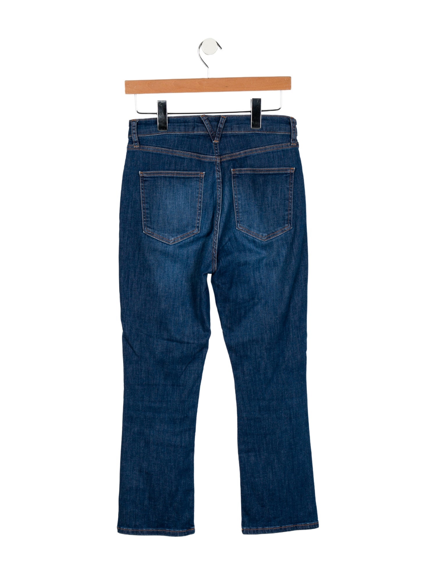 Veronica Beard High-Rise Straight Leg Jeans