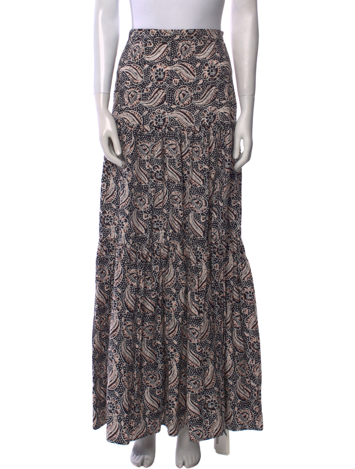 Veronica Beard Printed Long Skirt