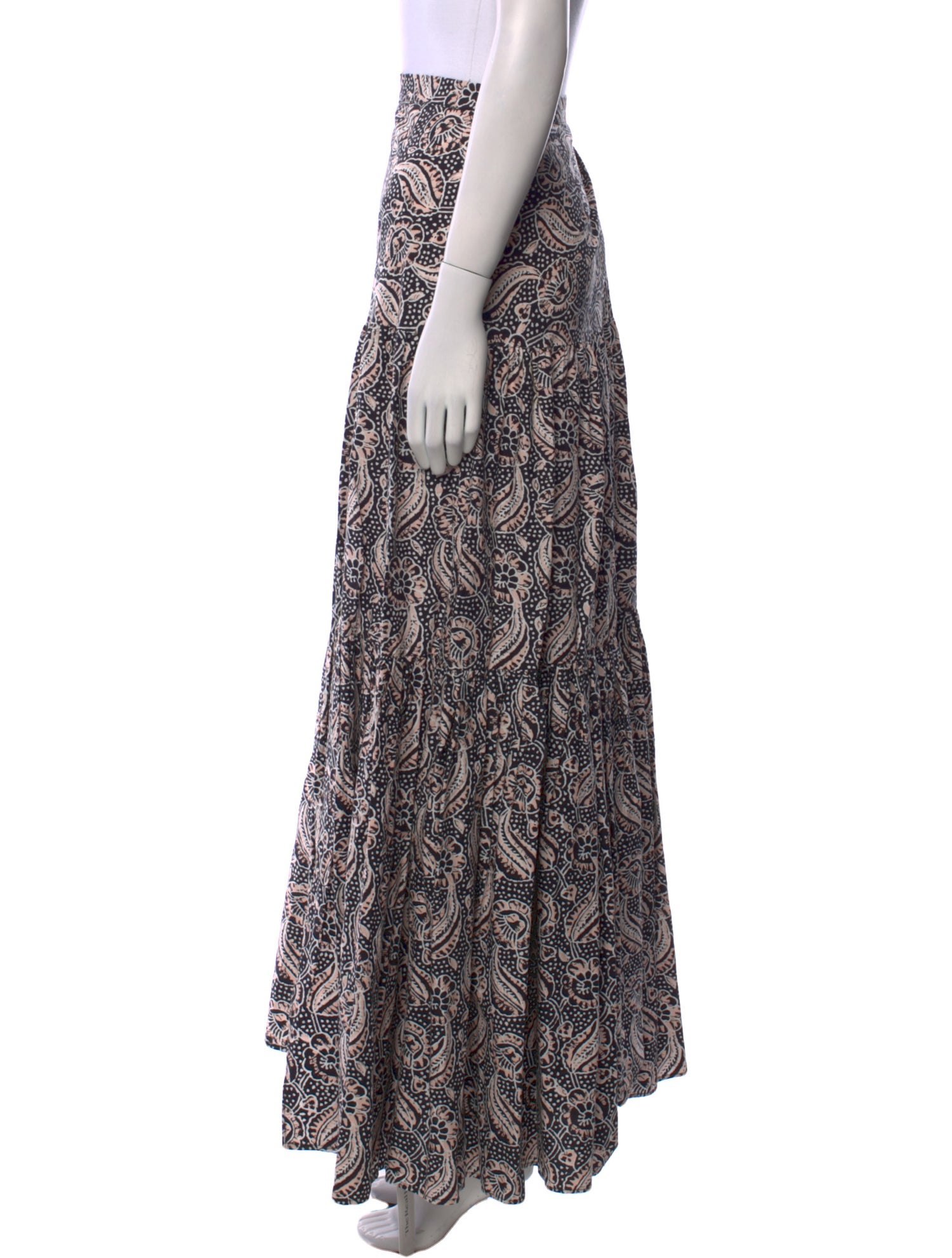 Veronica Beard Printed Long Skirt