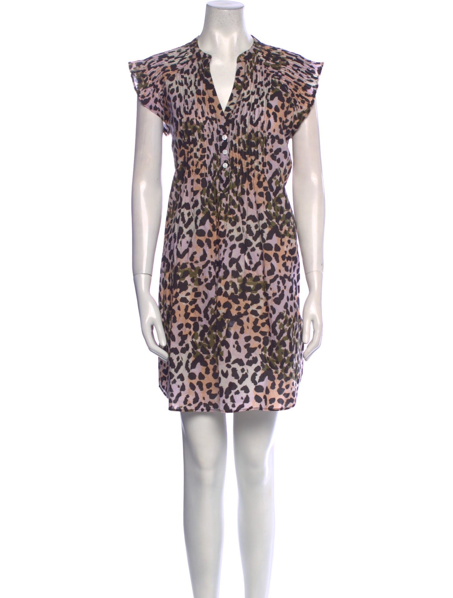 Veronica Beard Animal Print Knee-Length Dress