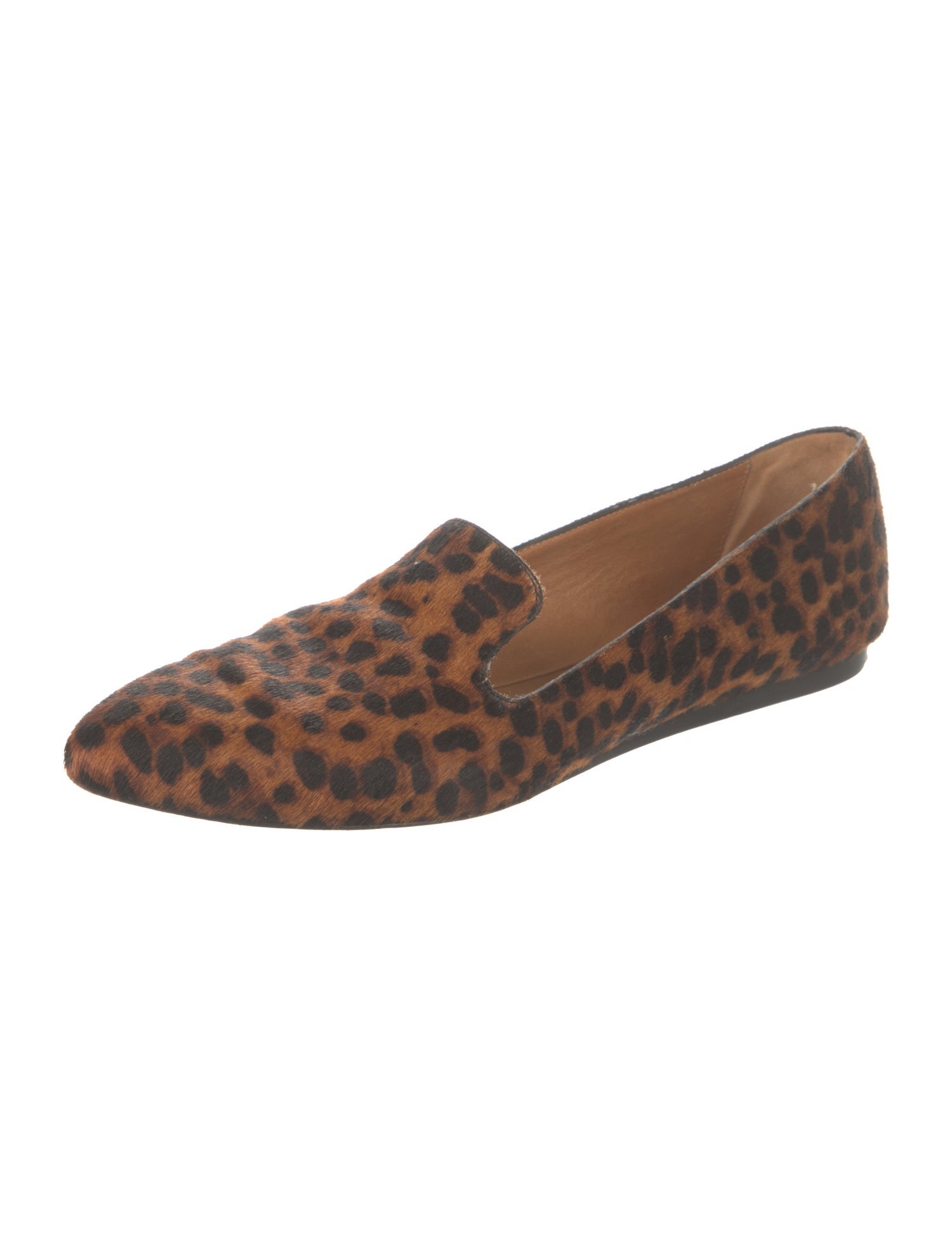 Veronica Beard Ponyhair Animal Print Loafers