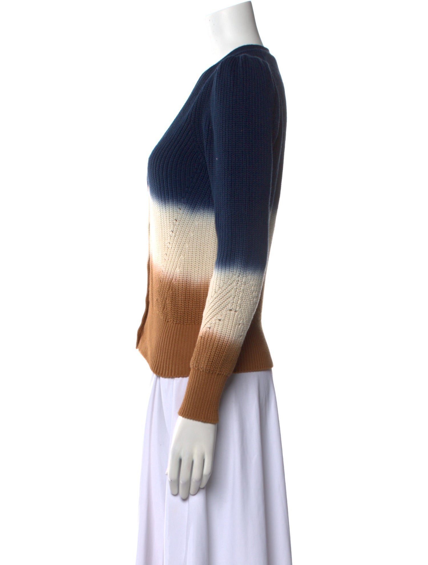 Veronica Beard Striped V-Neck Sweater