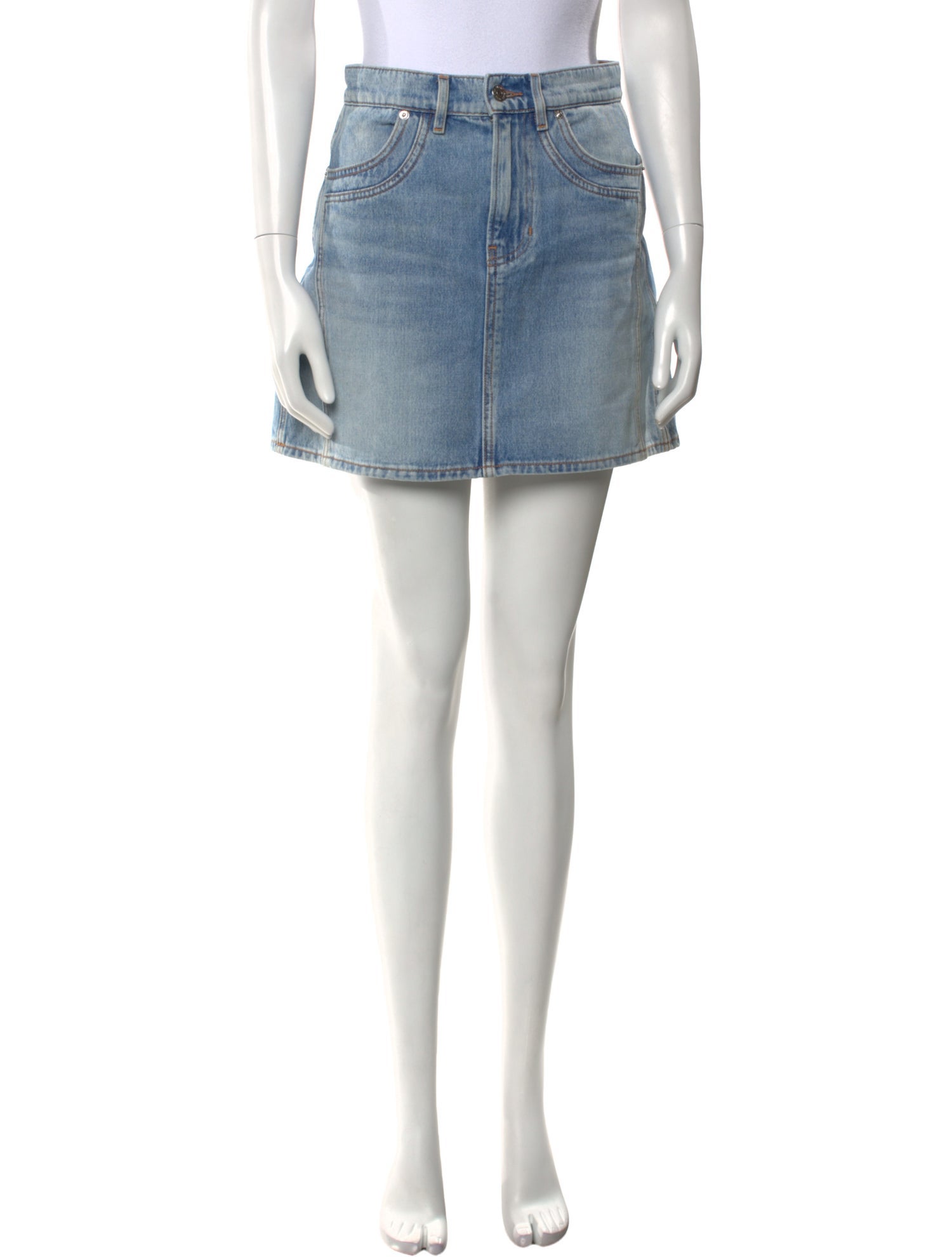 Veronica Beard Raw-Edge Trim Mini Skirt