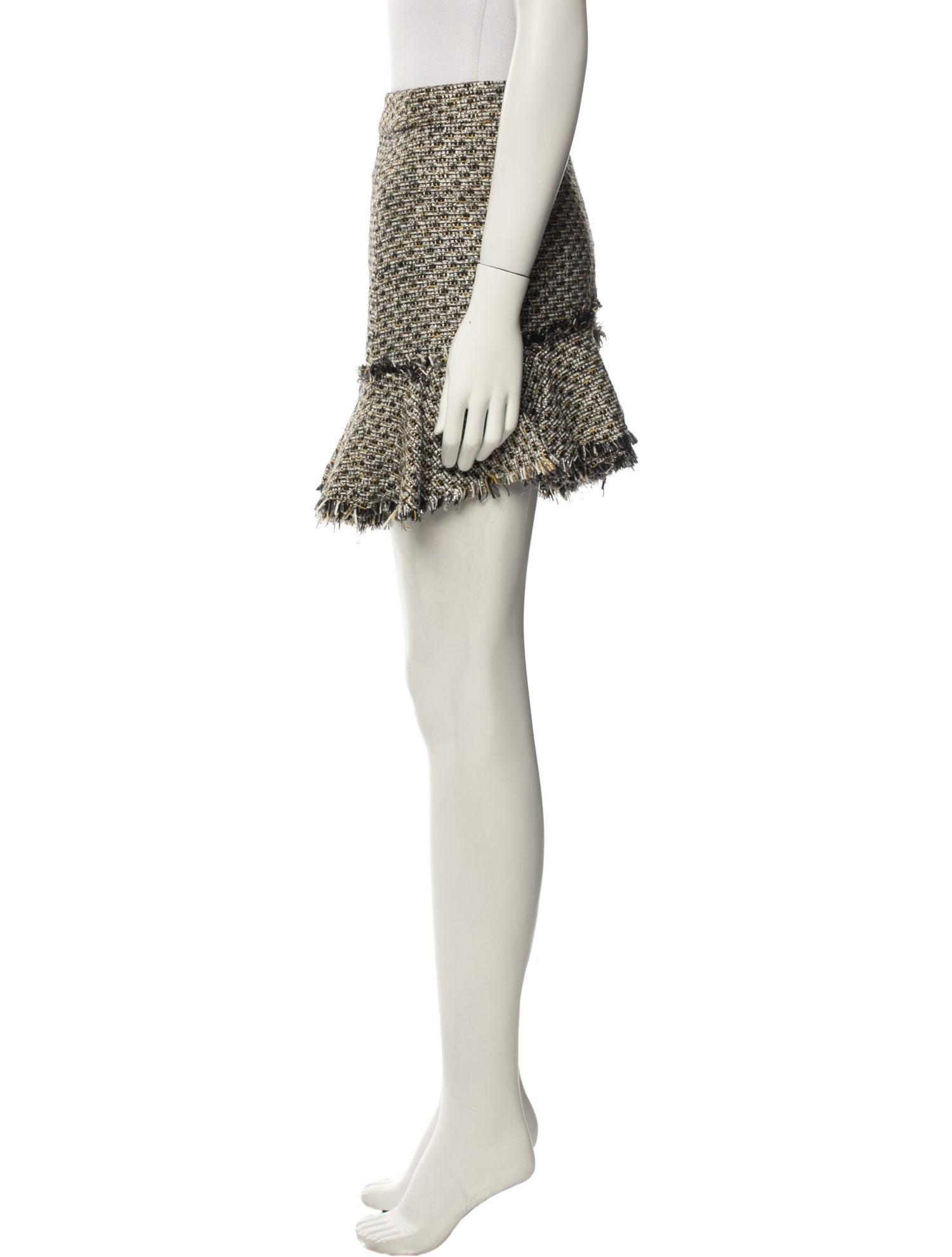 Veronica Beard Tweed Pattern Mini Skirt