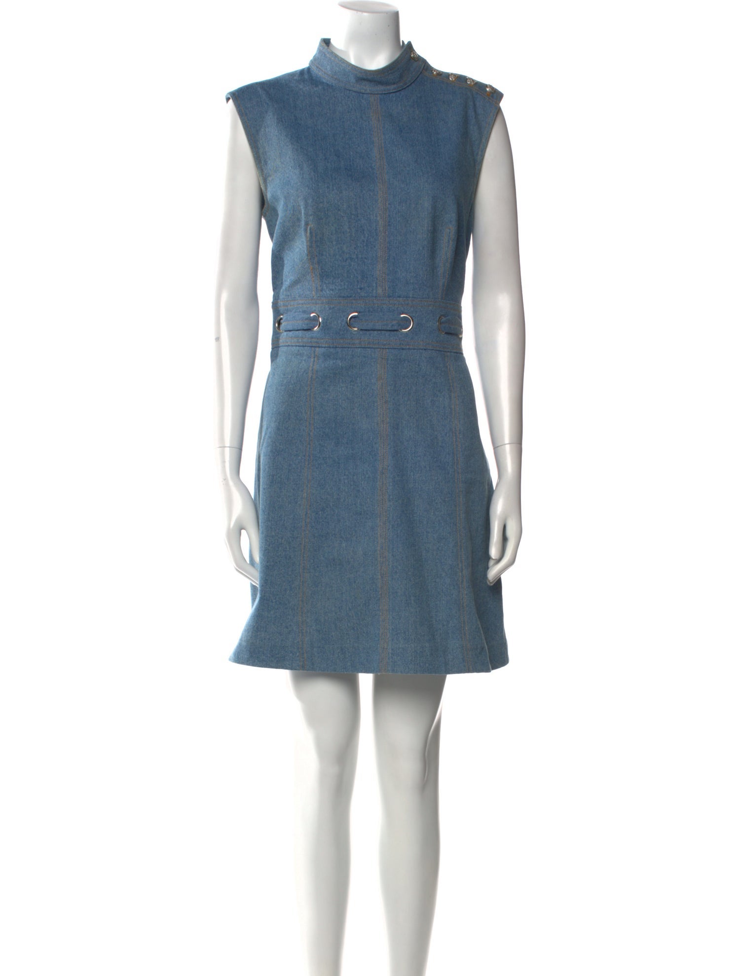 Veronica Beard Mock Neck Mini Dress