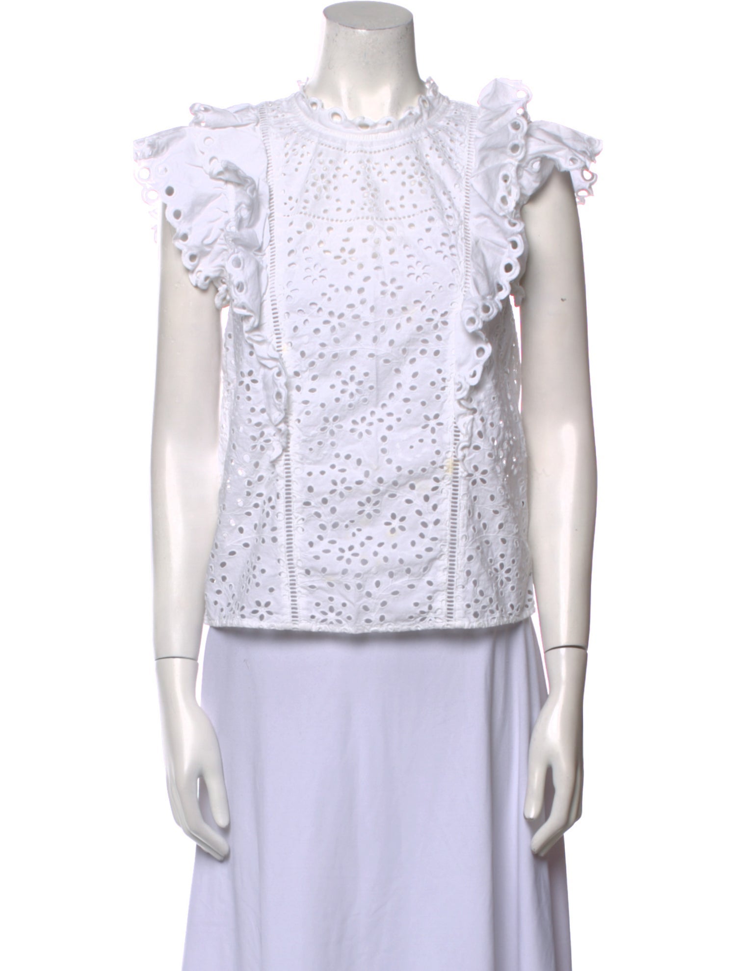 Veronica Beard Crew Neck Short Sleeve Top