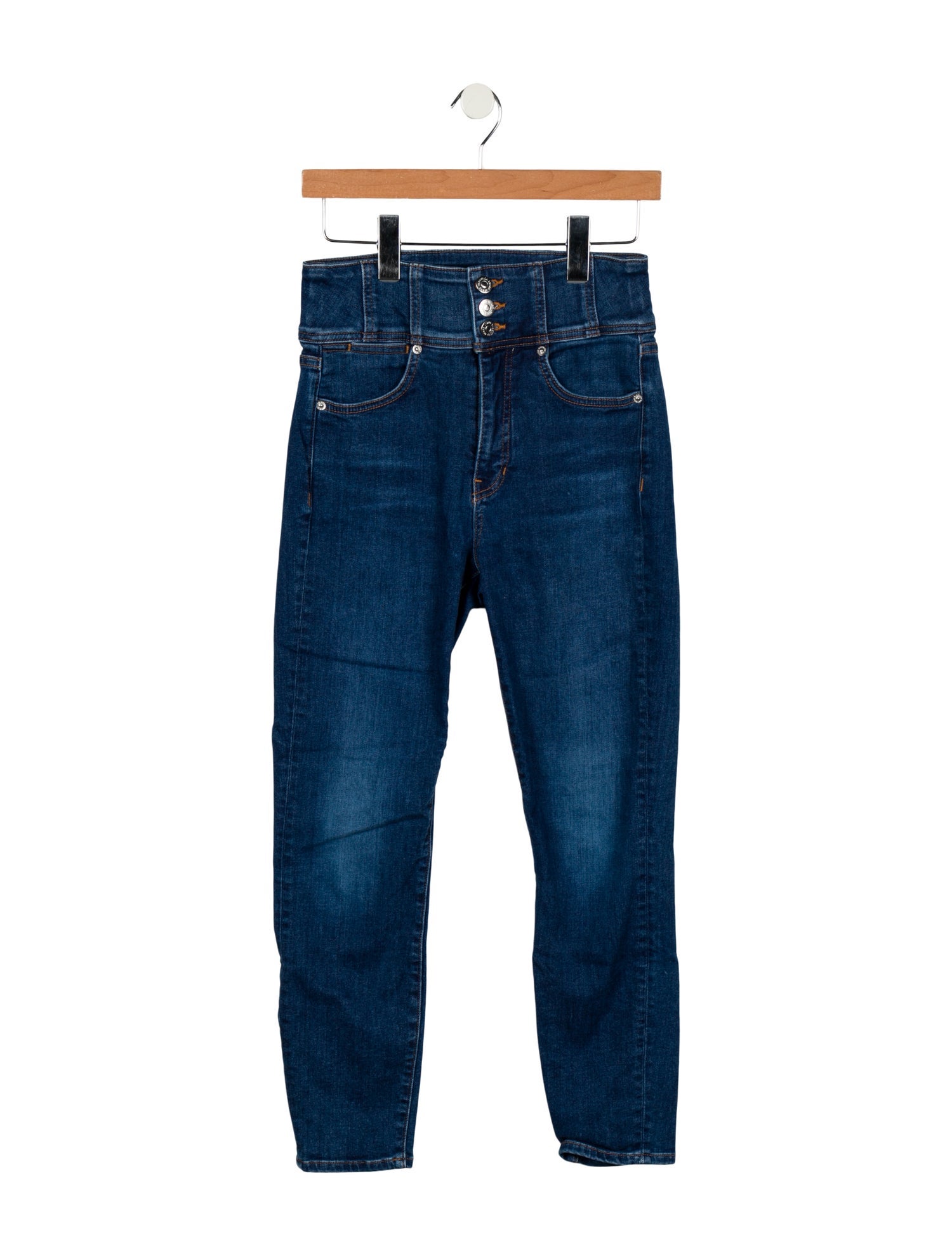 Veronica Beard High-Rise Skinny Leg Jeans