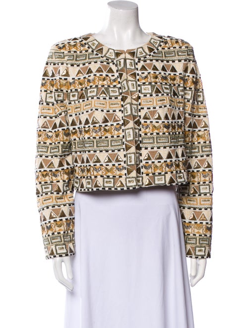 Veronica Beard Printed Evening Jacket