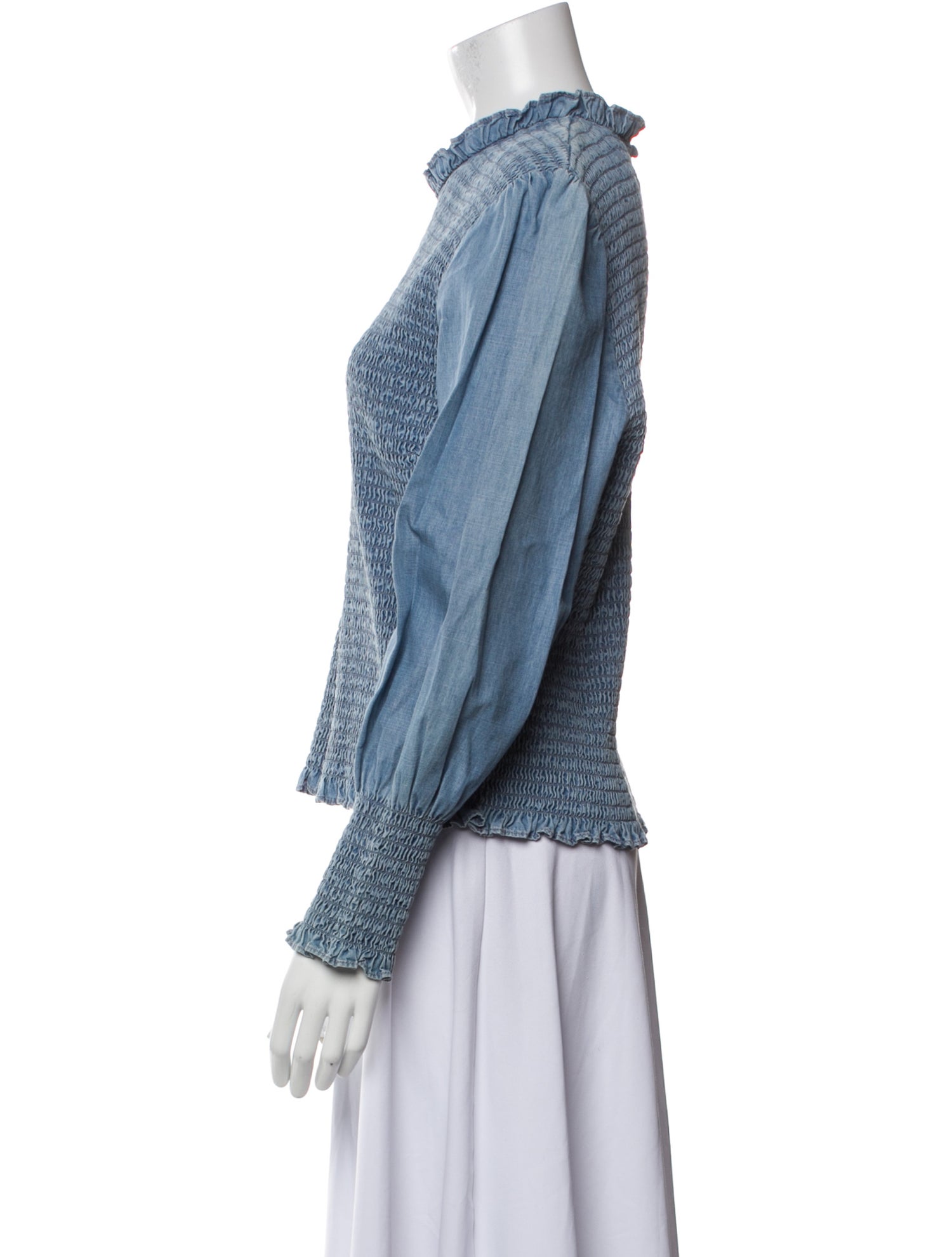 Veronica Beard Mock Neck Long Sleeve Sweatshirt