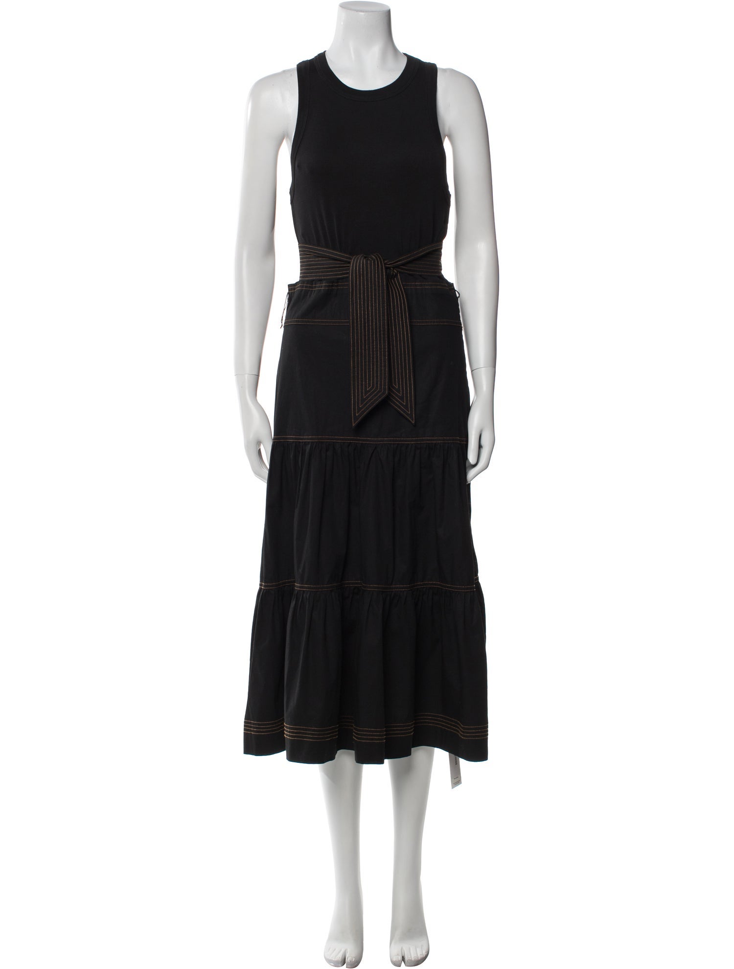 Veronica Beard Crew Neck Long Dress