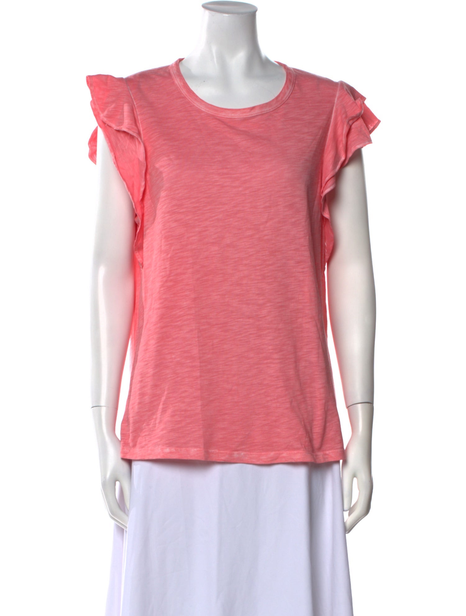 Veronica Beard Scoop Neck Short Sleeve T-Shirt