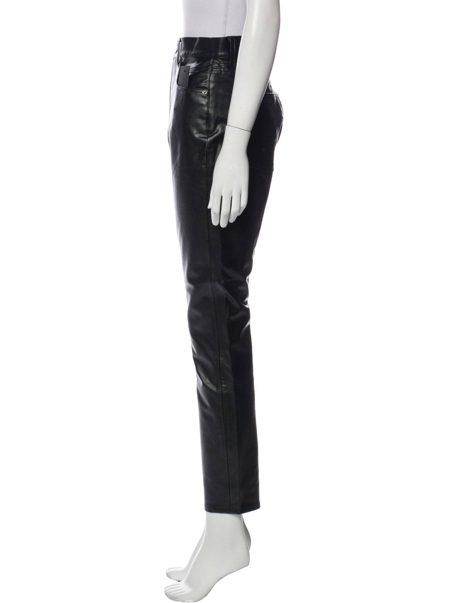 Veronica Beard Faux Leather Straight Leg Pants w/ Tags