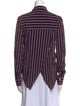 Veronica Beard Silk Striped Button-Up Top