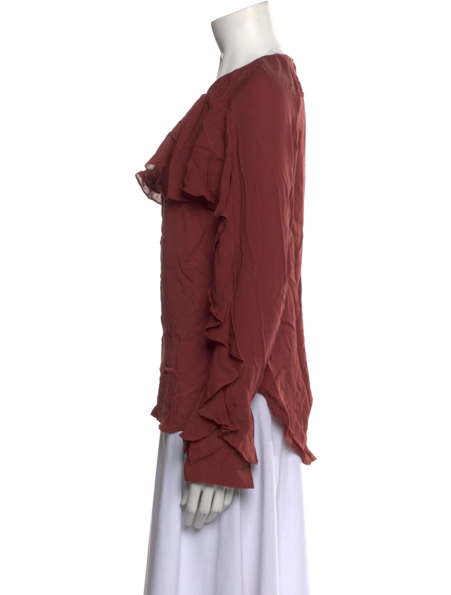 Veronica Beard Silk Crew Neck Blouse