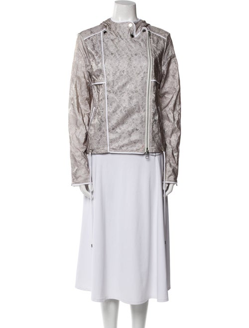 Veronica Beard Floral Print Biker Jacket