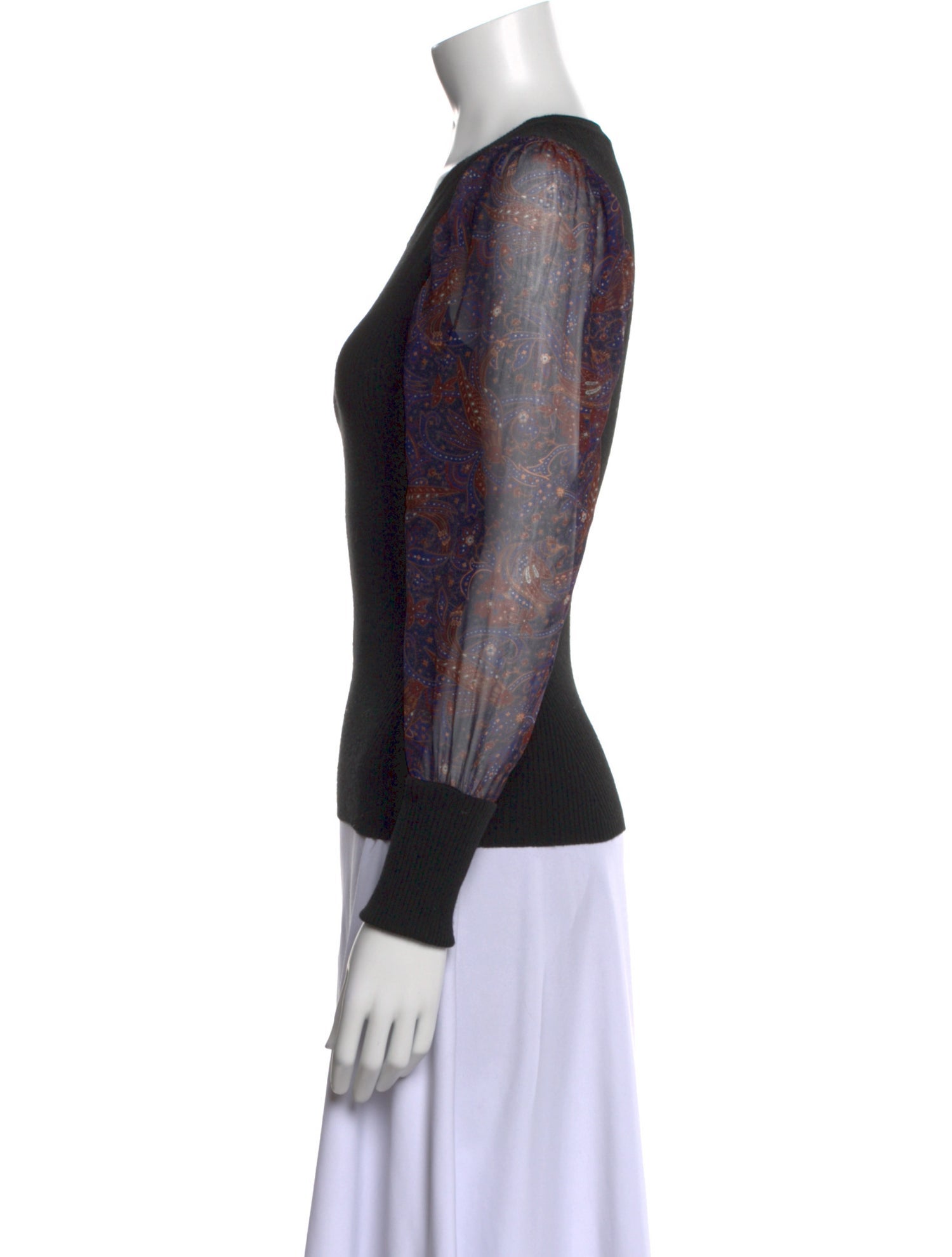 Veronica Beard Merino Wool Printed Sweater