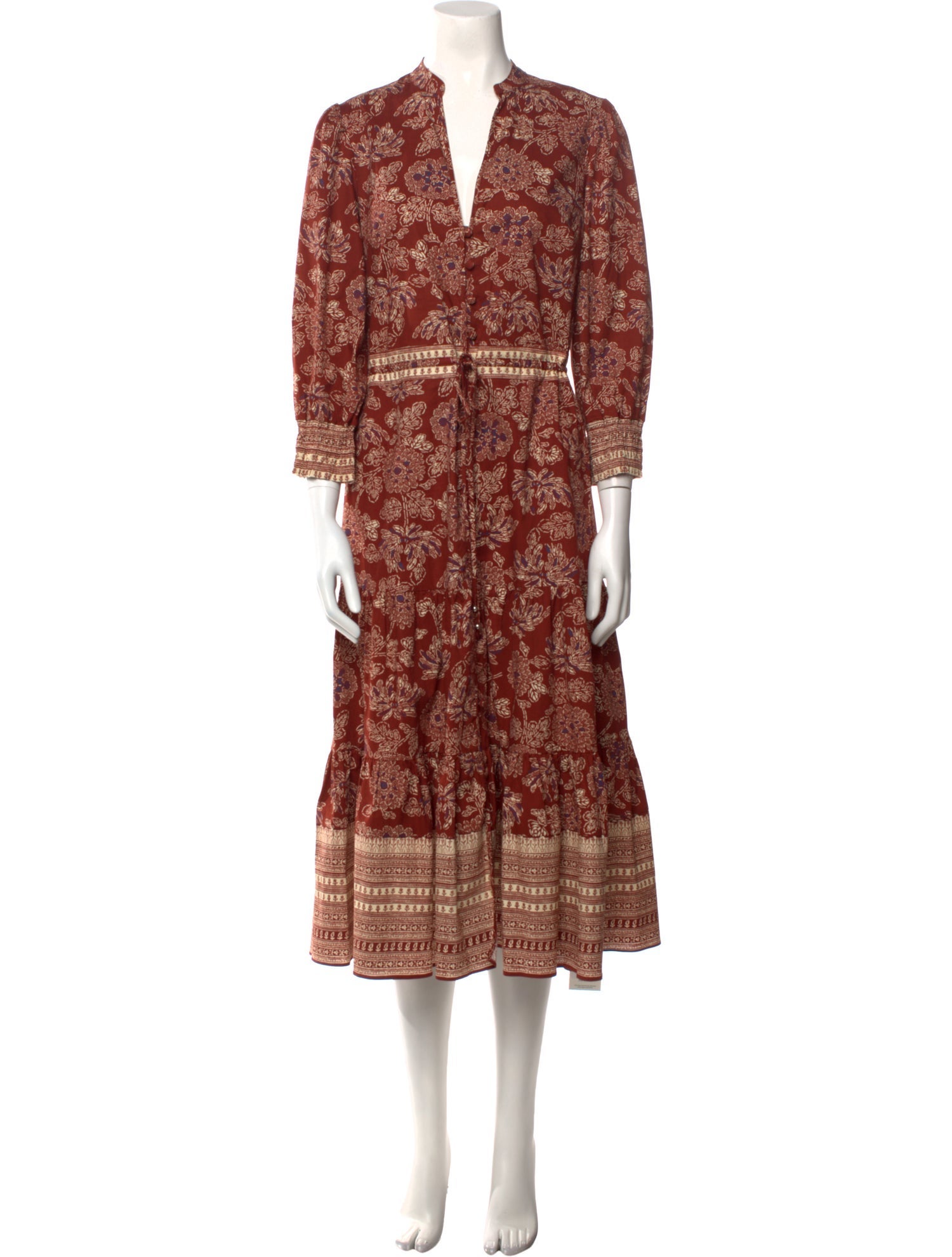 Veronica Beard Printed Midi Length Dress