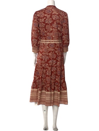 Veronica Beard Printed Midi Length Dress