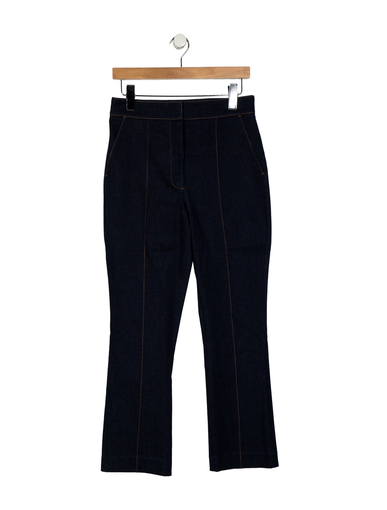 Veronica Beard High-Rise Straight Leg Jeans