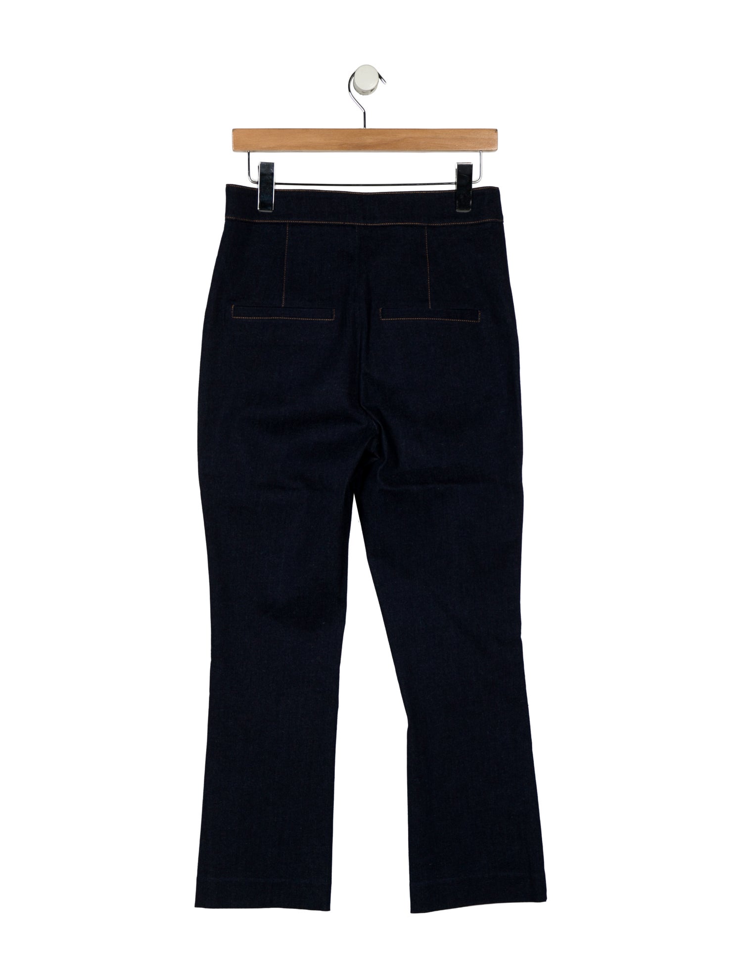 Veronica Beard High-Rise Straight Leg Jeans