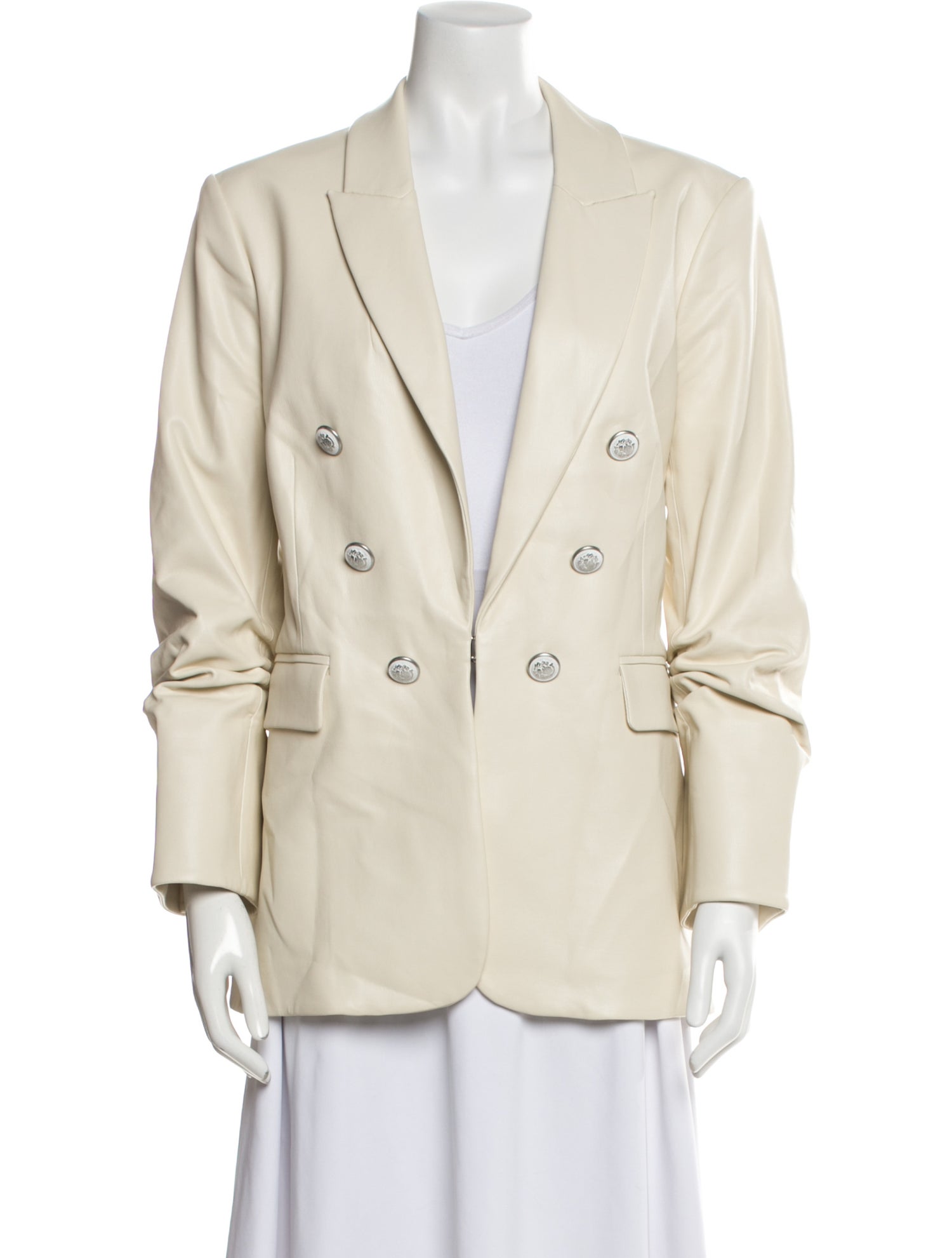 Veronica Beard Faux Leather Blazer