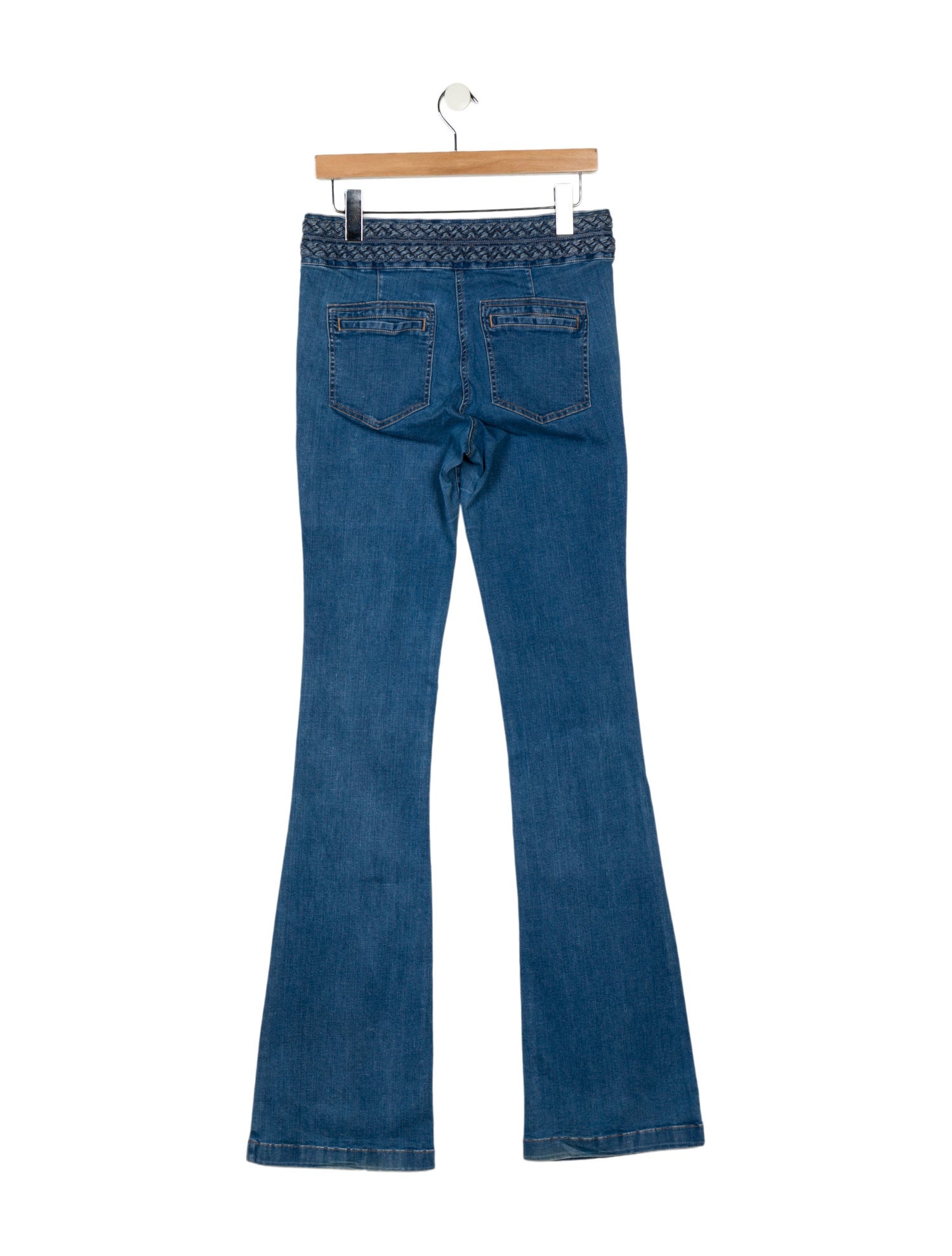 Veronica Beard Mid-Rise Wide Leg Jeans