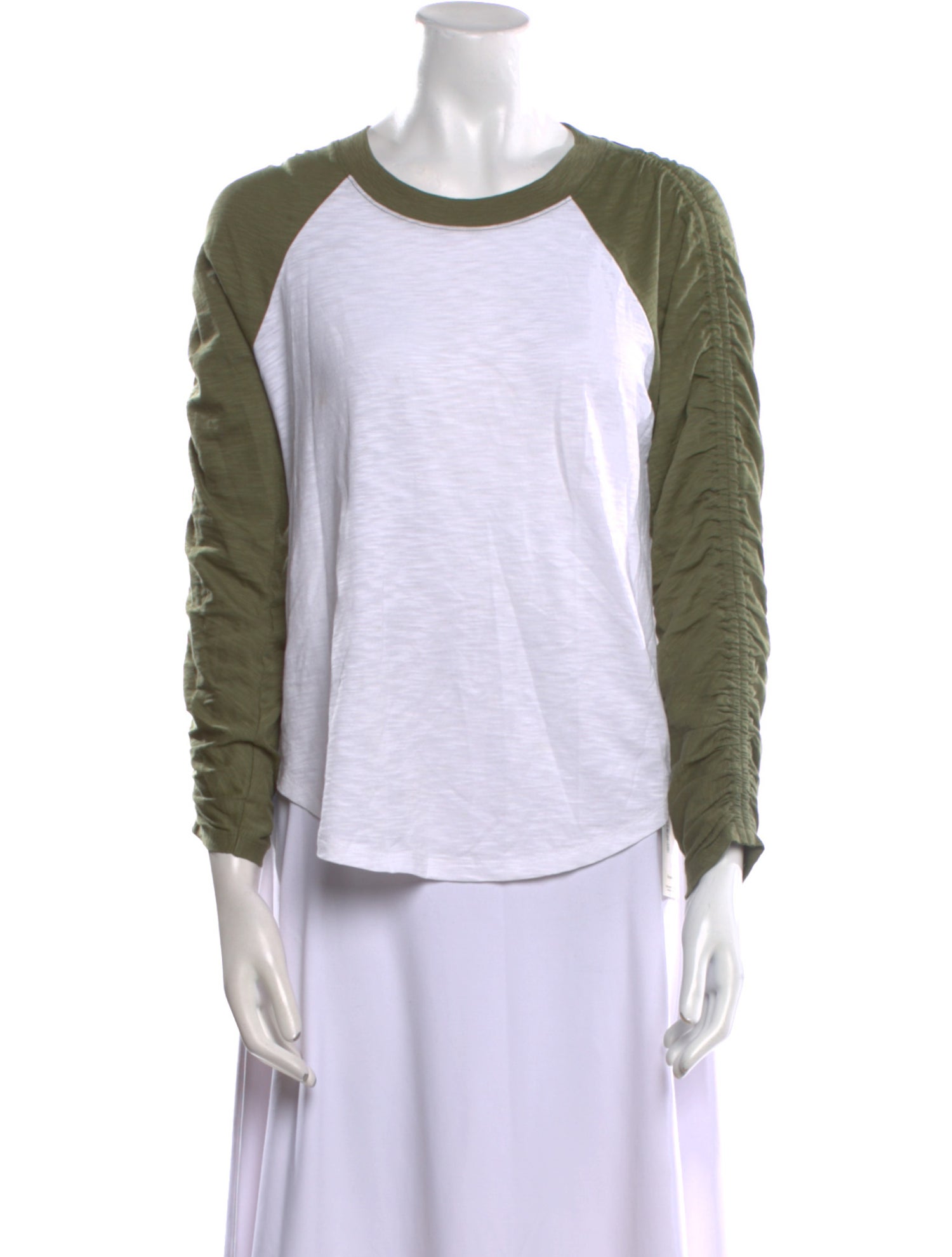 Veronica Beard Scoop Neck Long Sleeve Sweatshirt