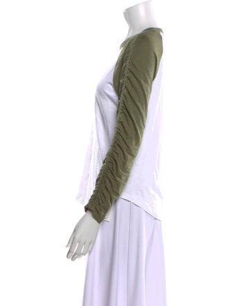 Veronica Beard Scoop Neck Long Sleeve Sweatshirt